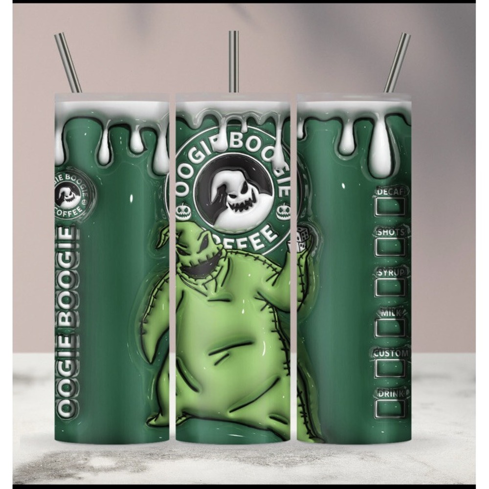 Oogieโ Boogie Coffee Nightmare Before Christmas Metal Tumbler 20oz Hot/Cold